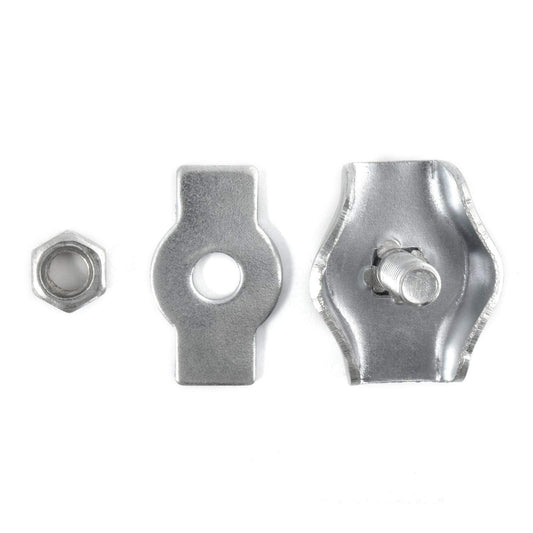 1 x 3 mm Simplex Rope Clip Clamp Fixing Loose Ends of Wire, Jute and Polypropylene Ropes