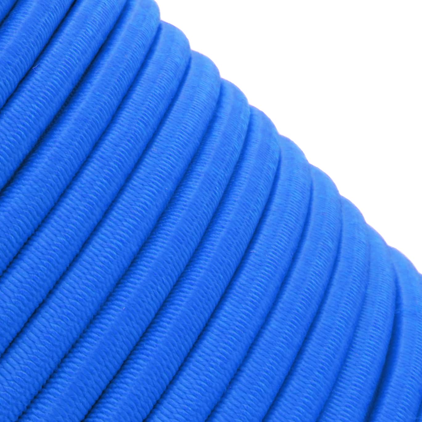 Blue Bungee Cord - 20 m / 65 ft of 5 mm Bungee Rope, Shock Cord, Bungee Strap, Elastic Rope, Tie Down - Stretch at least 100%