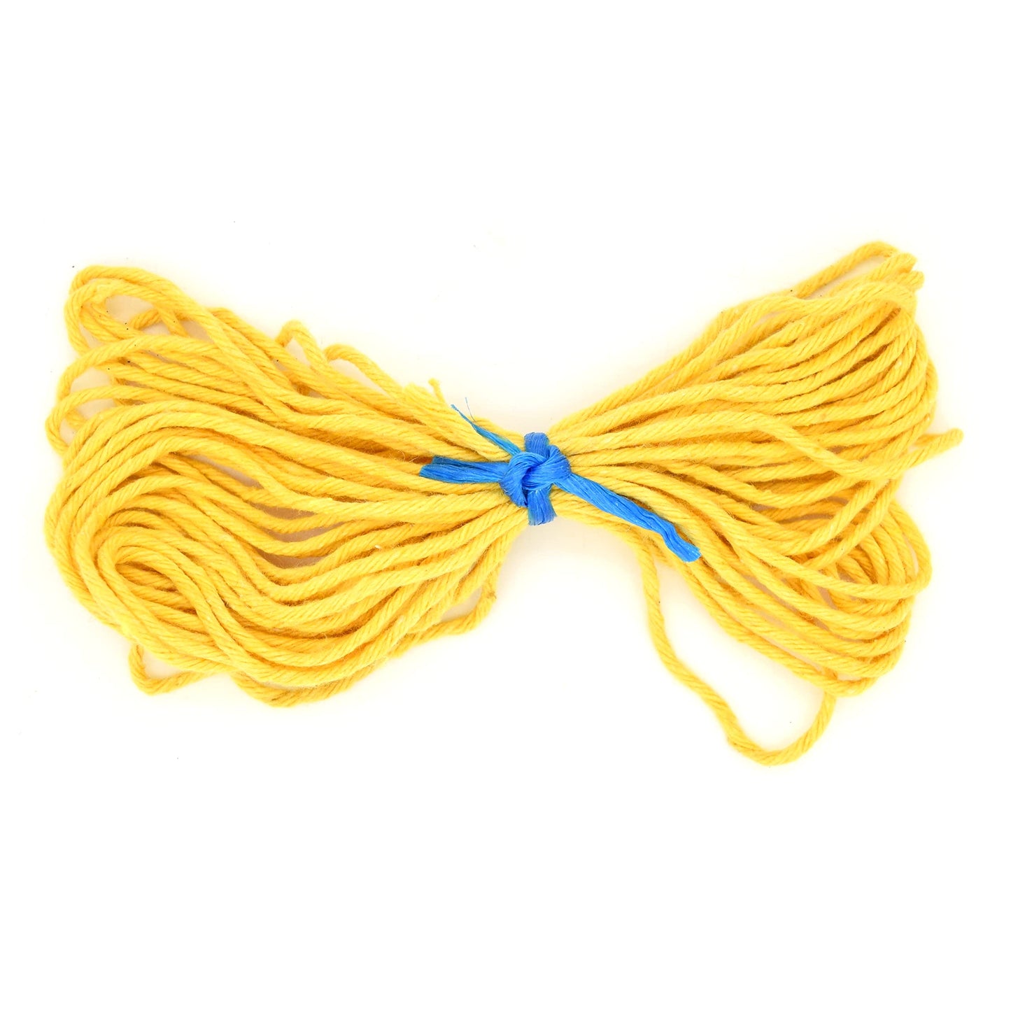 Premium Yellow Macrame Cord Twine, 50 m / 164 ft of 2 mm Thick Natural Cotton Thread Yarn Macrame Rope for DIY Crafts (Hank)