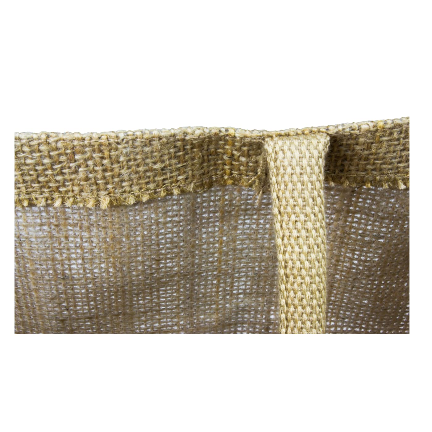 Pack of 3 Jumbo Large Natural Hessian Jute Bags 36 x 42 x 15 cm (Laminated Interior)