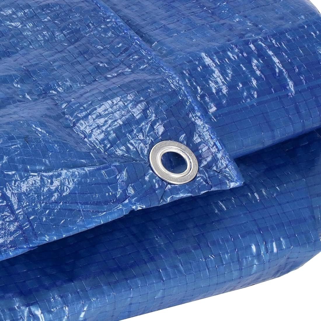 1.5 x 2 m Tarpaulin Cover - Blue 50GSM - Waterproof, Frost-Resistant, UV Protection, Multipurpose, Groundsheet