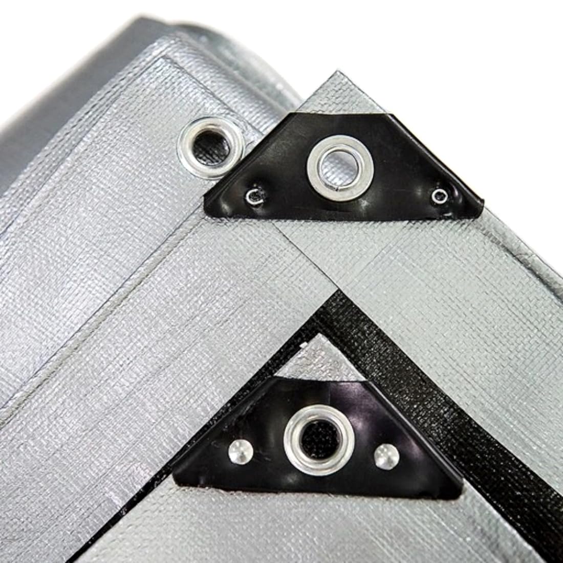 5 x 5 m Tarpaulin Cover Heavy-Duty 260GSM Extra Thick, Waterproof, Frost-Resistant + 4 Tarp Clips + 10m / 30ft Bungee Cord