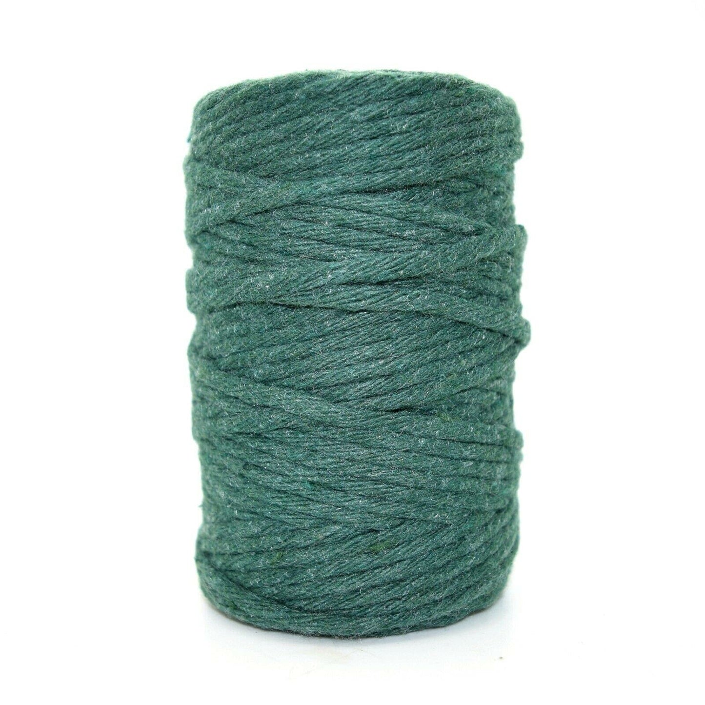 Premium Green Macrame Cord Twine, 50 m / 164 ft of 3 mm Thick Natural Cotton Thread Yarn Macrame Rope (Reel)