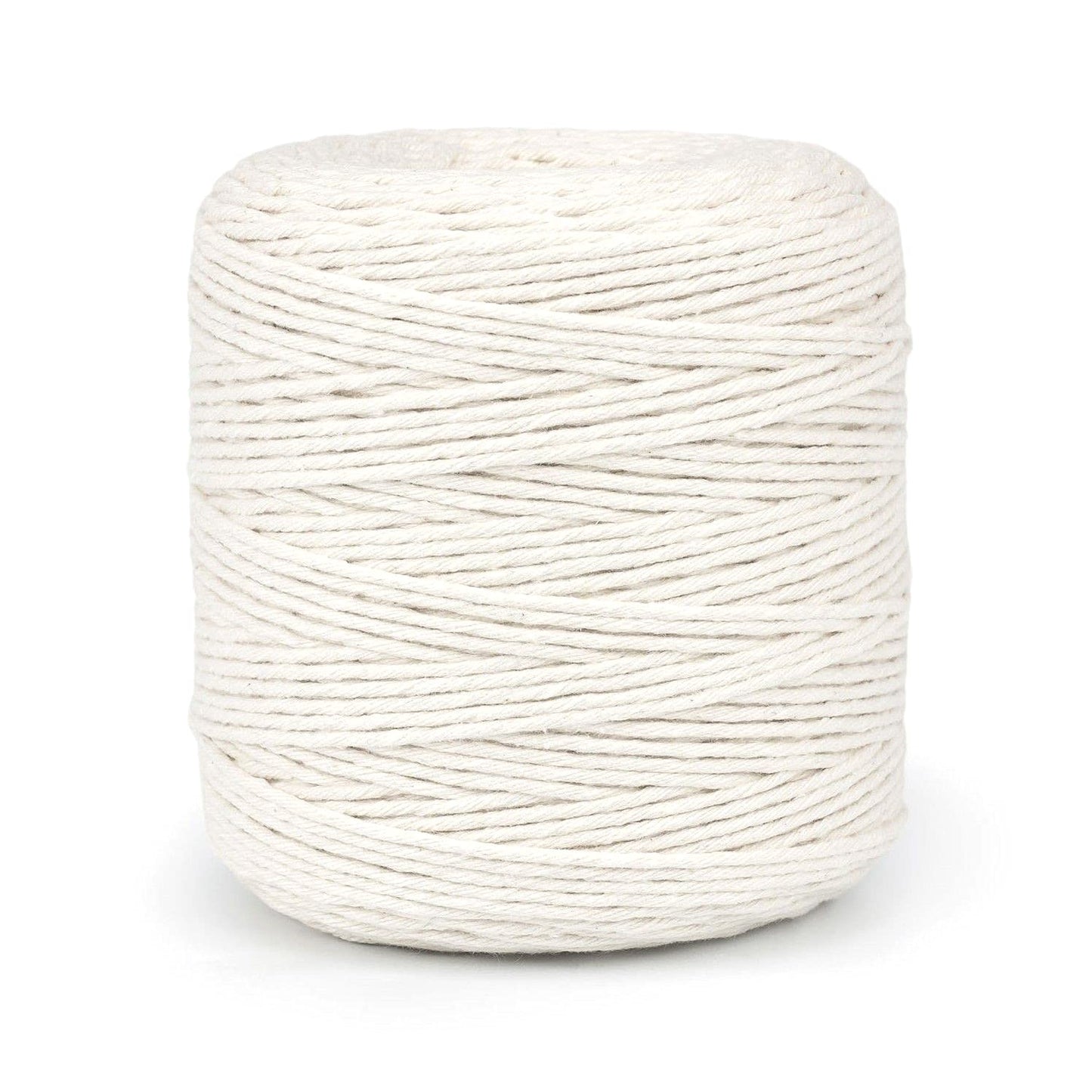 Premium Undyed Macrame Cord Twine, 300 m / 984 ft of 2 mm Thick Natural Cotton Thread Yarn Macrame Rope (Reel)