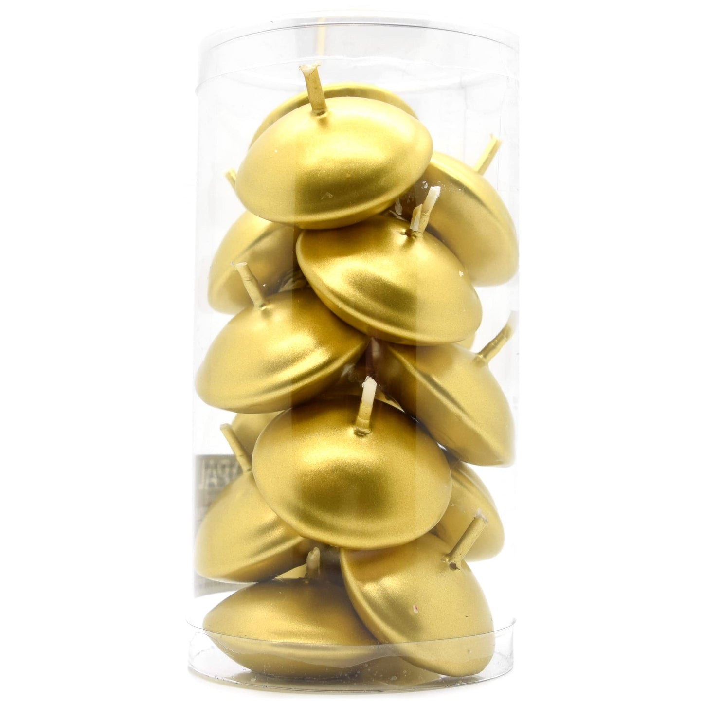 Floating Candles, Pack of 15, Unscented, Long Burning Time, Tealights Candles, Romantic Decoration Wedding Dinner Christmas (Gold)