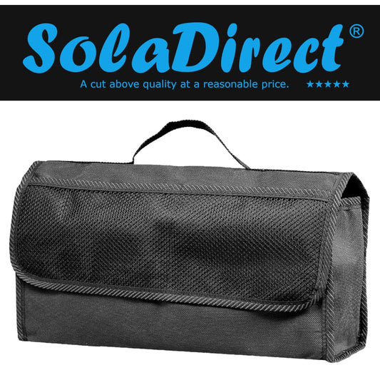 Car Boot Organiser Bag Anti Slip Foldable for Boot Storage Case Tool Bag Boot Tidy Bag, Suitable for All Vehicles, Black (Big)