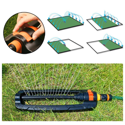 Garden Lawn Watering Sprinkler - Oscillating Bar Hose Sprinkler - Adjustable Spray Range, Covers Up To 336 sqm - Grass Irrigation