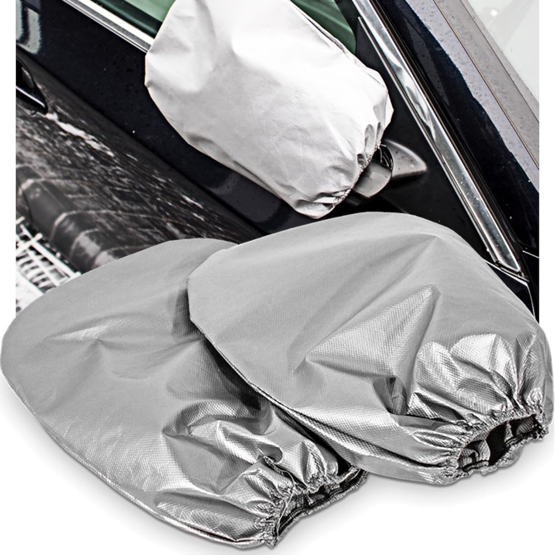 1 Pair Car Side Wing Mirror Frost Ice Snow Rain Dust Protector Cover Universal Rear View Side Accessories
