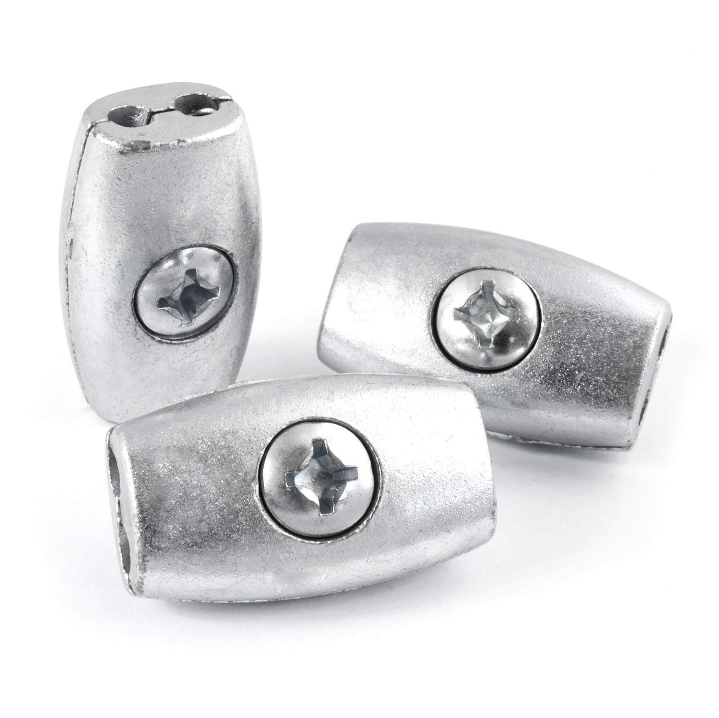 1 x 4 mm Egg Shape Rope Clip Clamp Fixing Loose Ends of Wire, Jute and Polypropylene Ropes