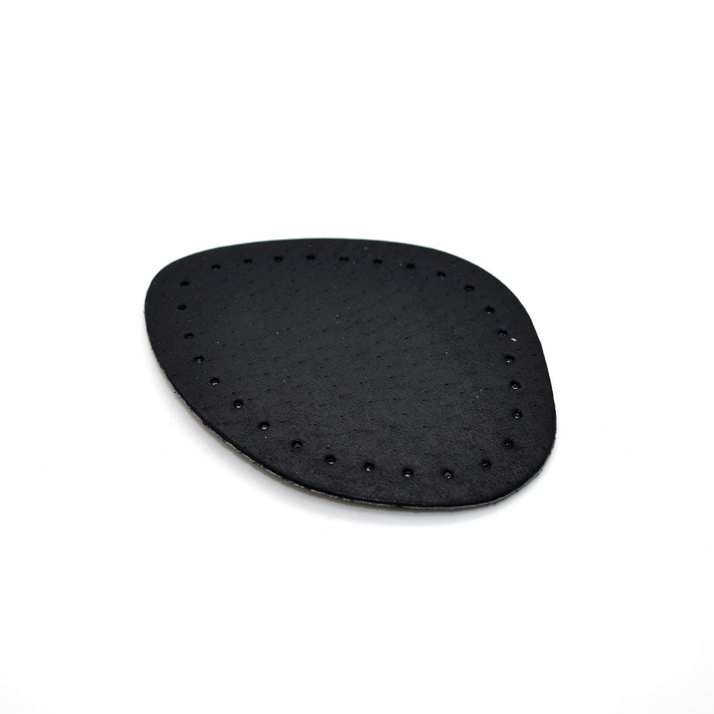 Pair of Black Leather Half Insoles Carbon Latex Anti Slip Shoe High Heel Pads Cushions (3-6)