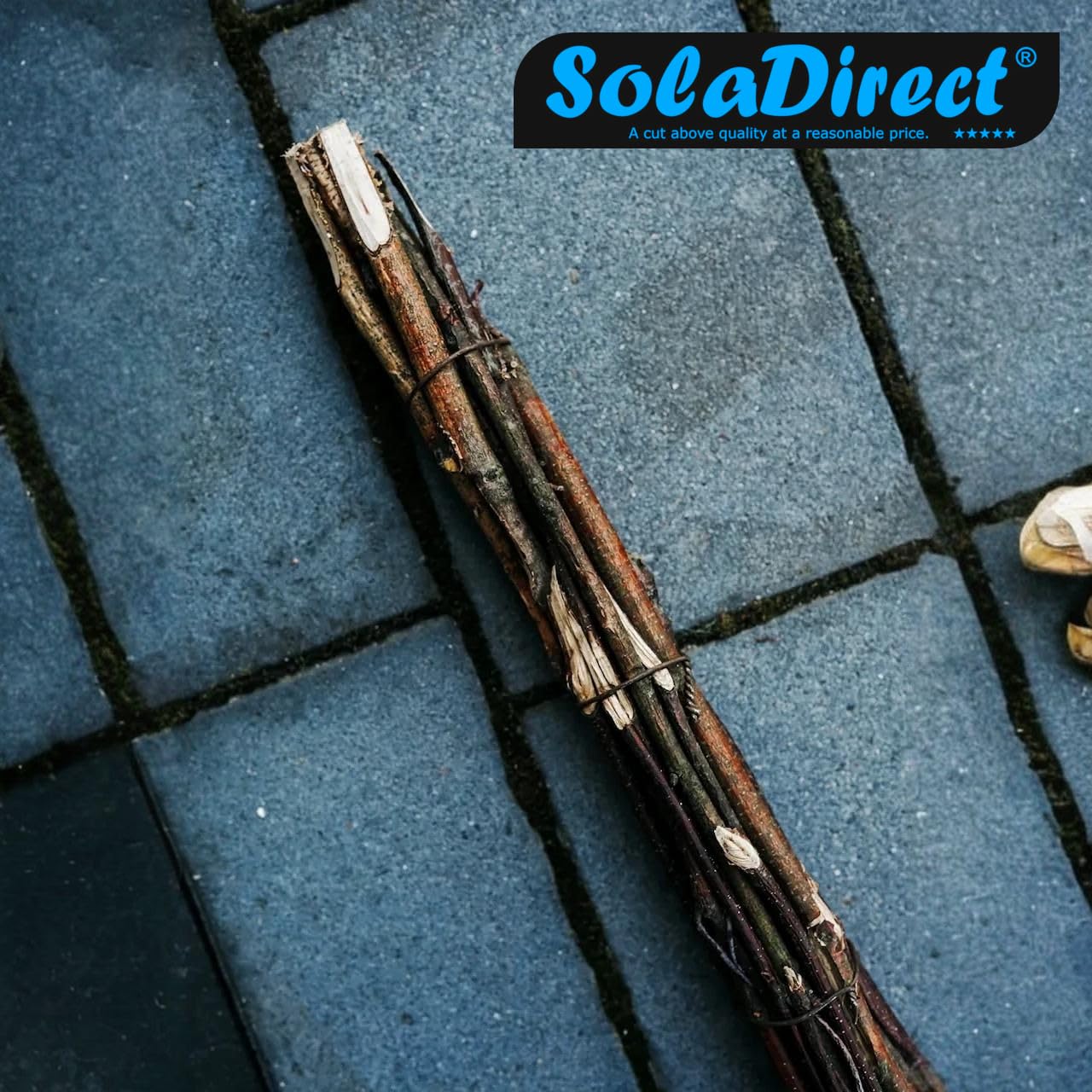 Handmade Birch Twig Broom - 39 inch (90 cm) Long - Ideal for Garden, Patio, and Home Cleaning - Traditional Natural Wooden Broom