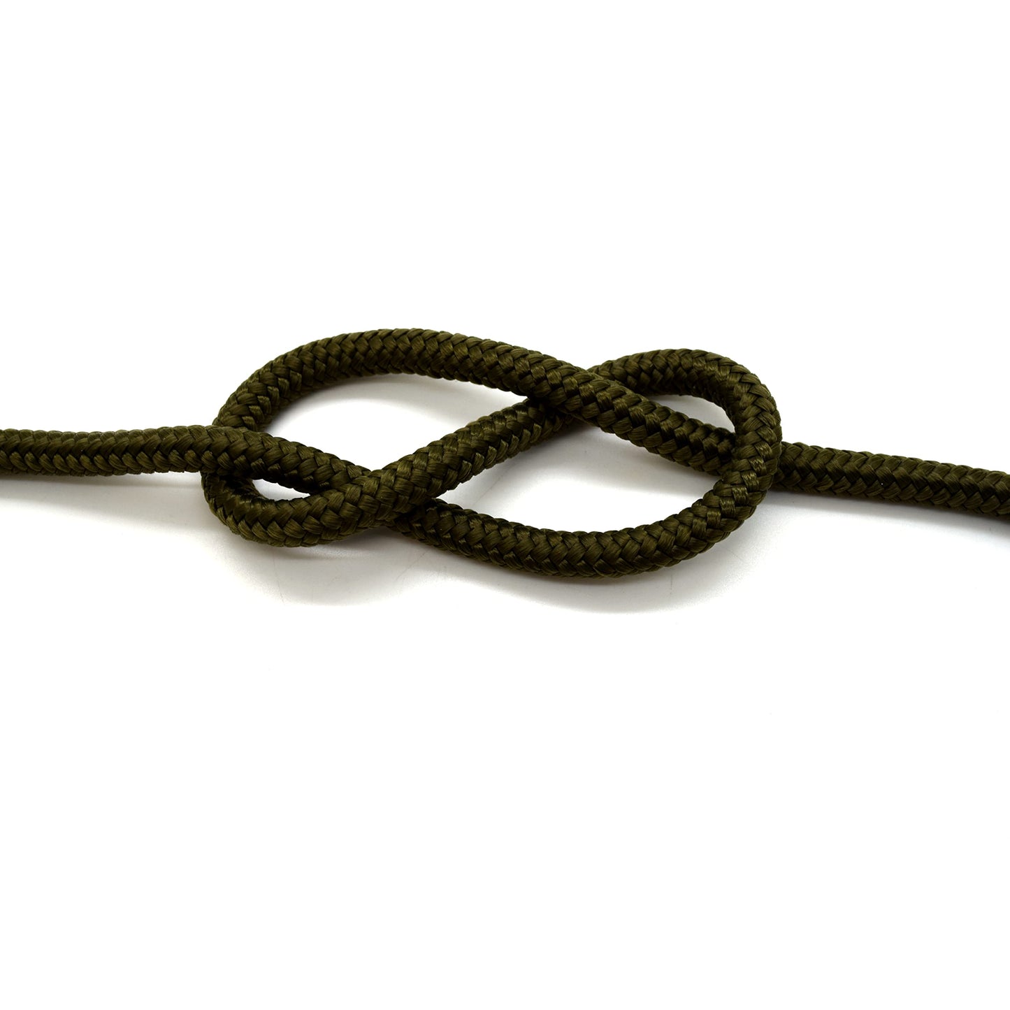 8mm x 10 metres / 32.8 ft of Olive Green Polypropylene Rope, Solid Braided Poly Rope Cord Twine for Boating, Yachting, Camping