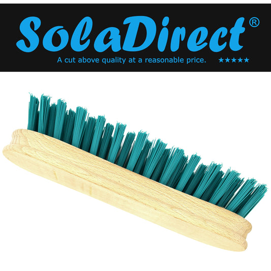2 x Wooden Hand Scrubbing Brush with Stiff Bristles, Multipurpose and Water Resistant, Easy to Use and Long-Lasting