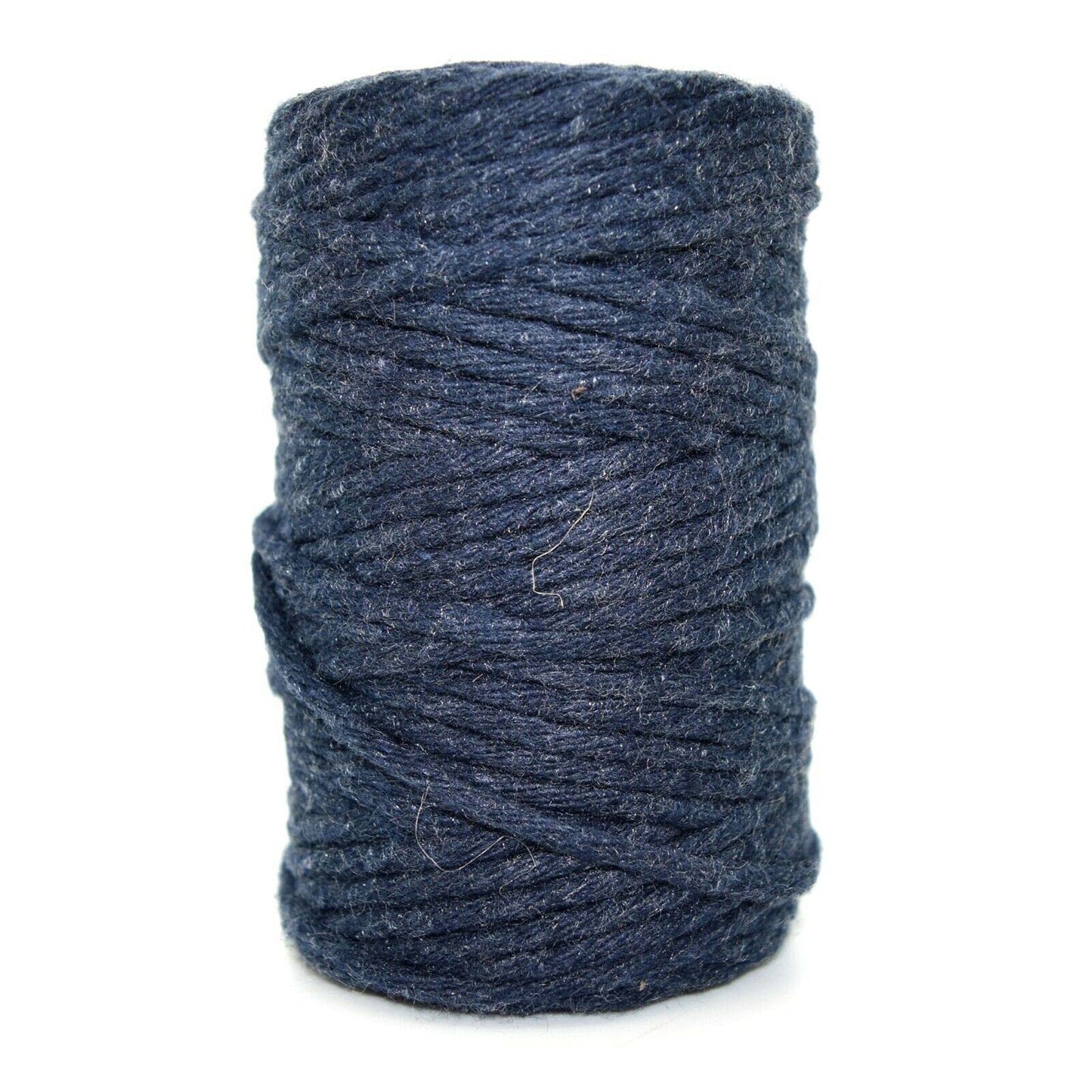 Premium Navy Blue Macrame Cord Twine, 50 m / 164 ft of 2 mm Thick Natural Cotton Thread Yarn Macrame Rope (Reel)