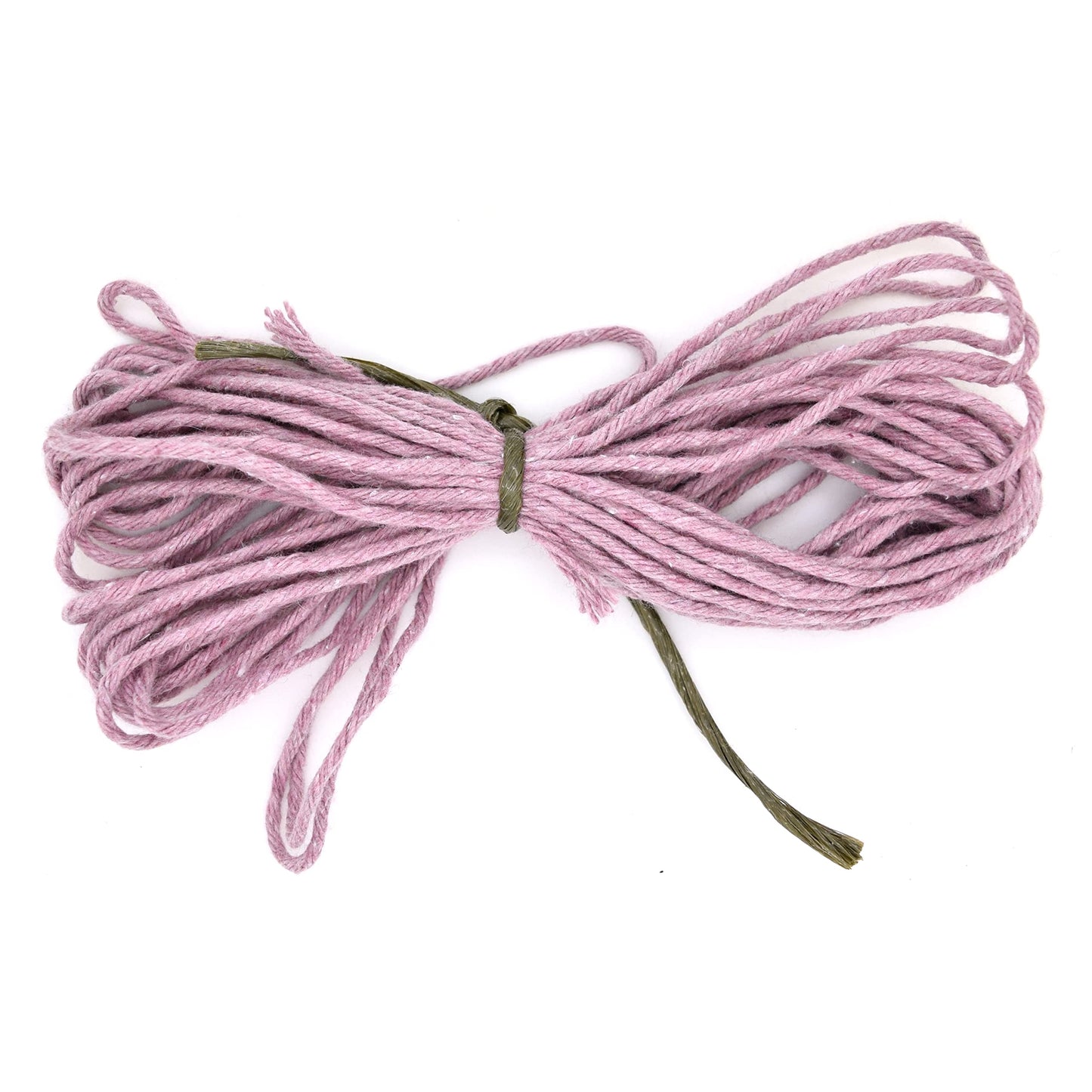 Premium Lavender Macrame Cord Twine, 50 m / 164 ft of 3 mm Thick Natural Cotton Thread Yarn Macrame Rope for DIY Crafts (Hank)