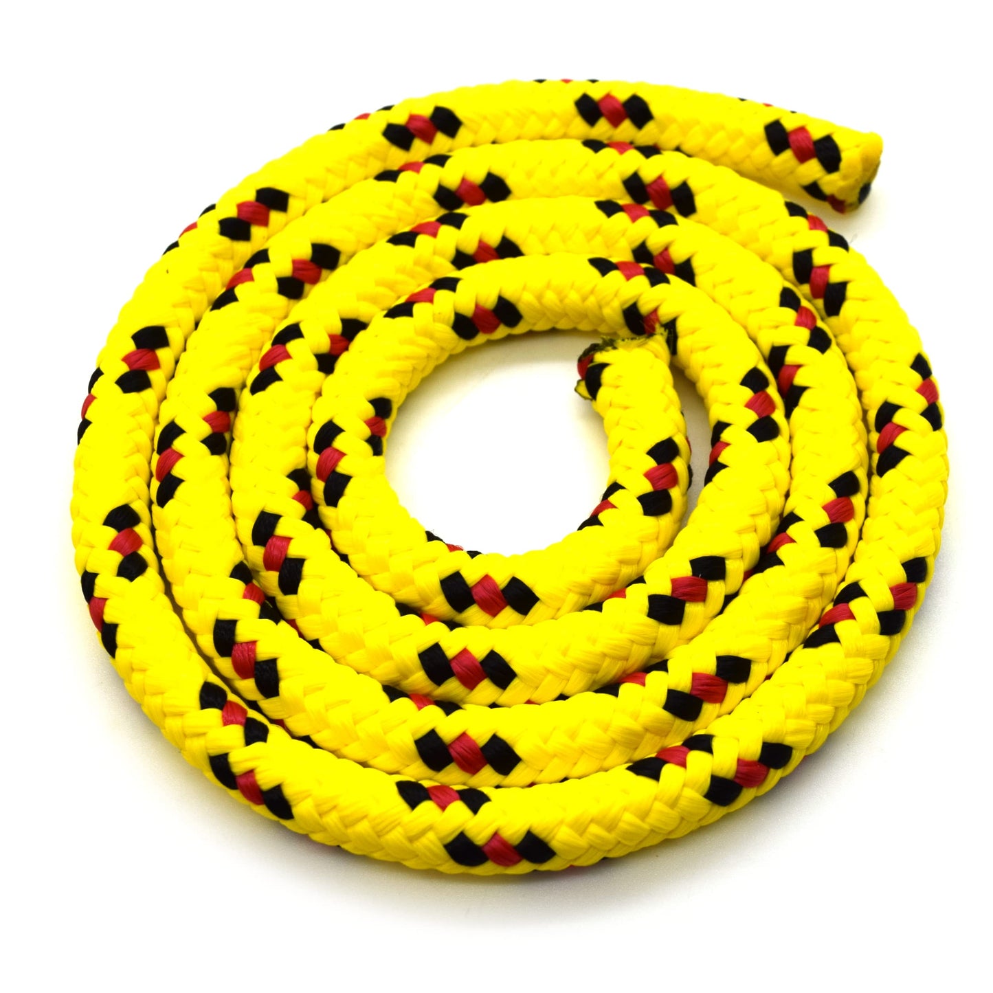 3mm x 10 metres / 32.8 ft of Yellow & Red Polypropylene Rope, Solid Braided Poly Rope Cord Twine for Boating, Yachting, Camping
