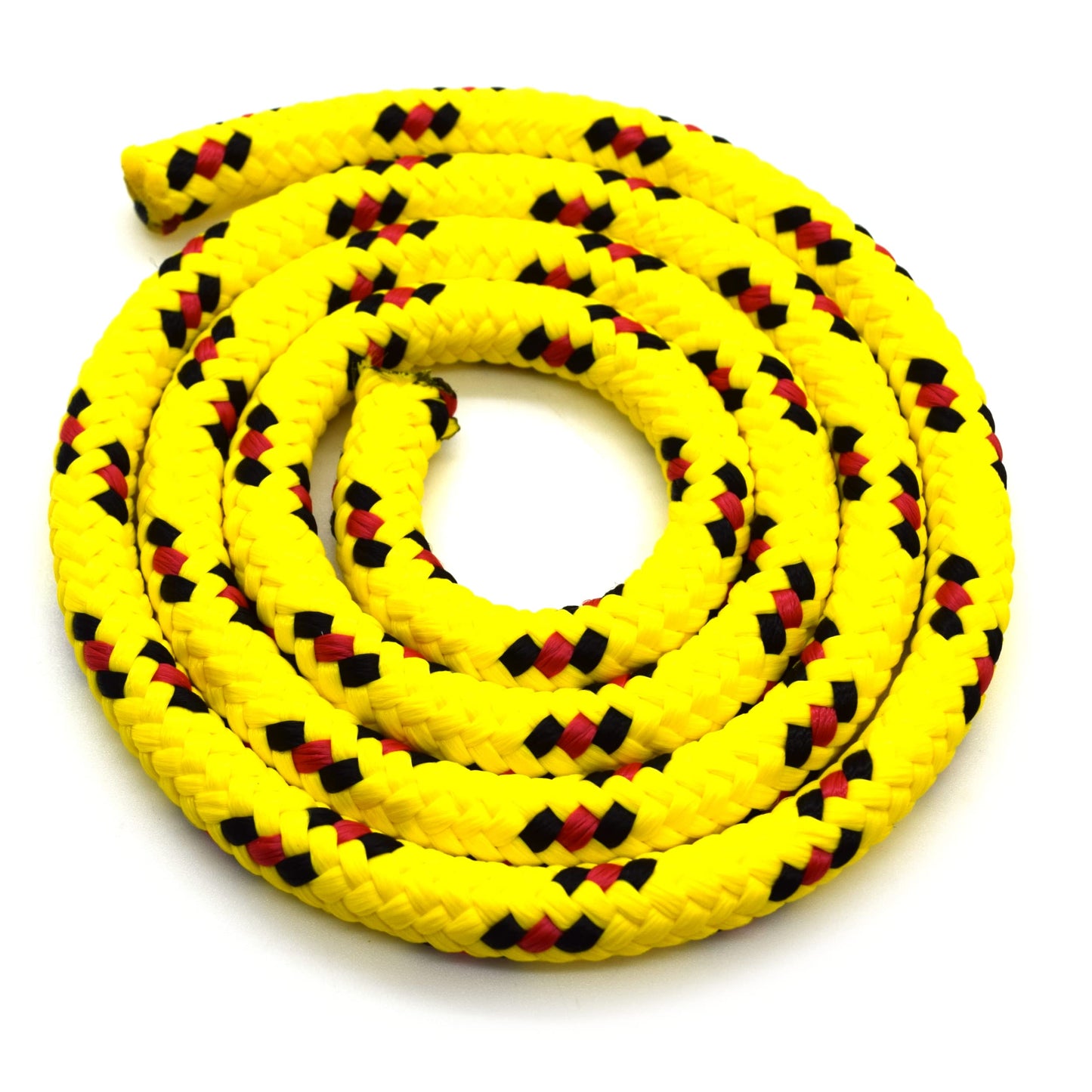 10mm x 5 metres / 16.4 ft of Yellow & Red Polypropylene Rope, Solid Braided Poly Rope Cord Twine for Boating, Yachting, Camping