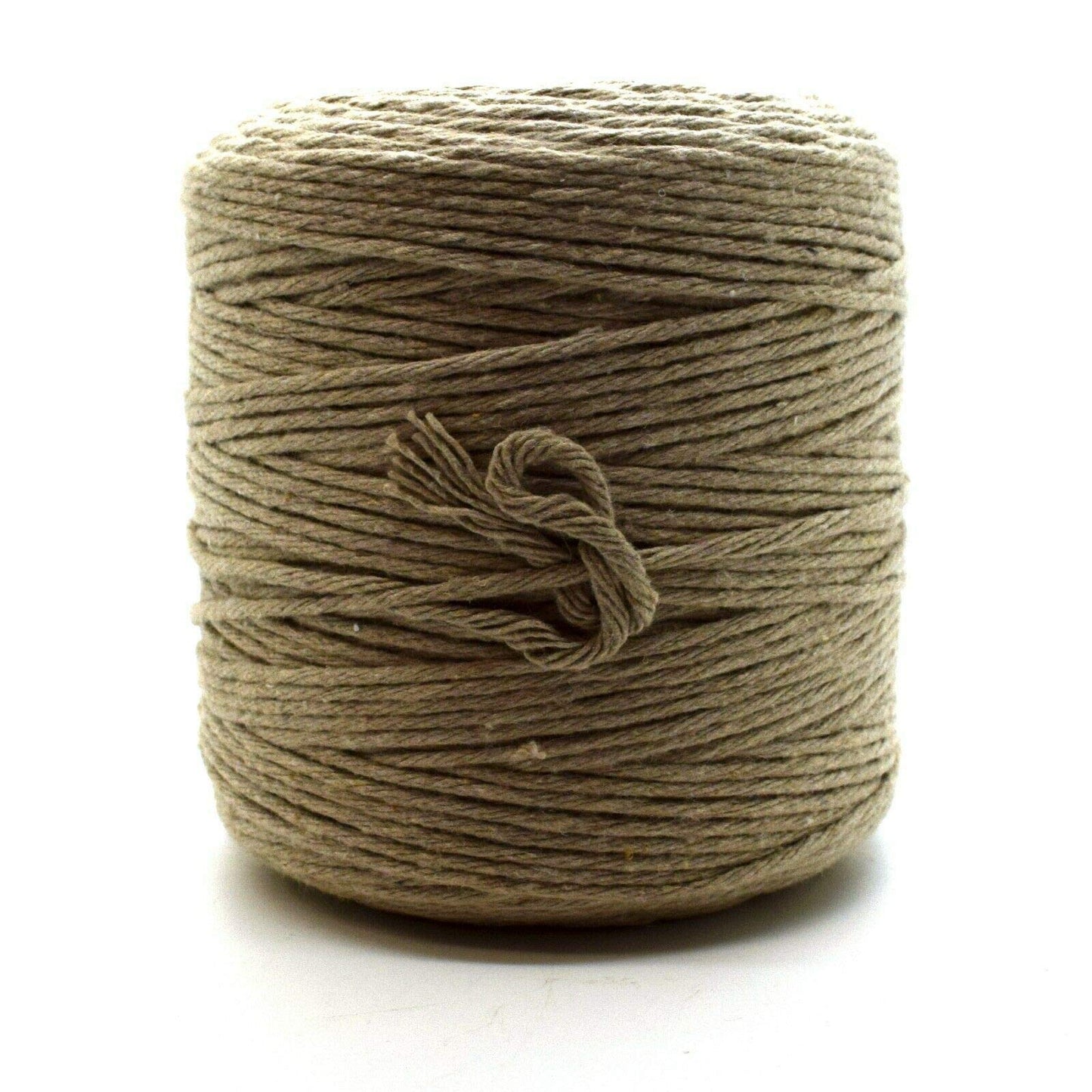 Premium Beige Macrame Cord Twine, 300 m / 984 ft of 2 mm Thick Natural Cotton Thread Yarn Macrame Rope (Reel)