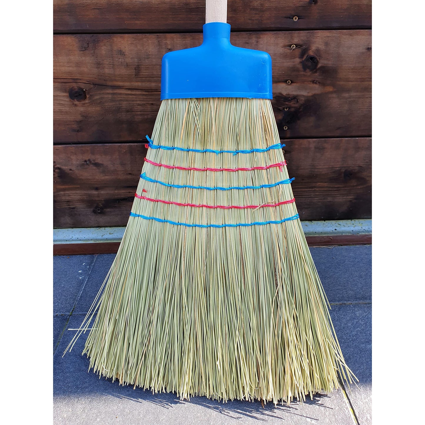 125 cm Long Handmade Corn Broom Sweeping Brush for Patio Stable Yard Garden Warehouse