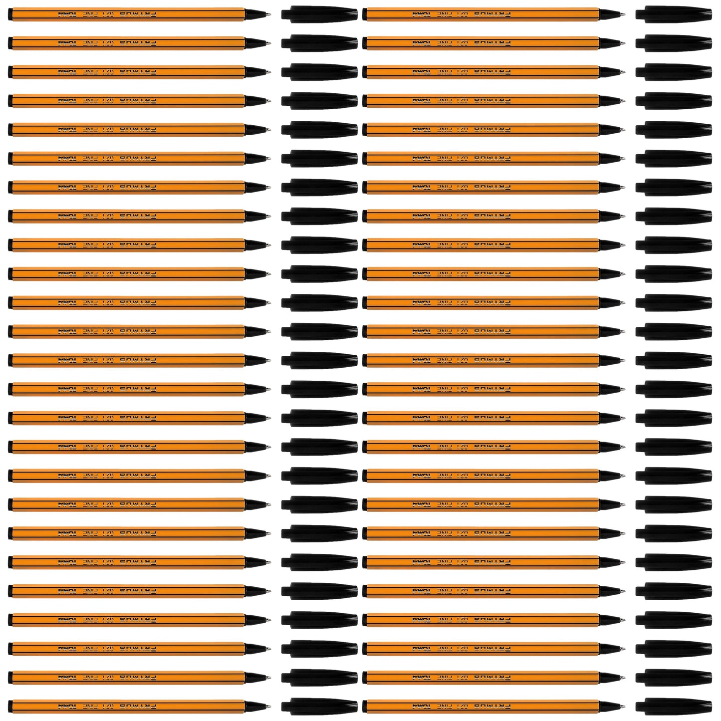 Ballpoint Pens, Smudge Free Ballpoint Pens, Fine Point 0.7 mm, Ideal for School, Office, Everyday Use (Black, 50 Pens)