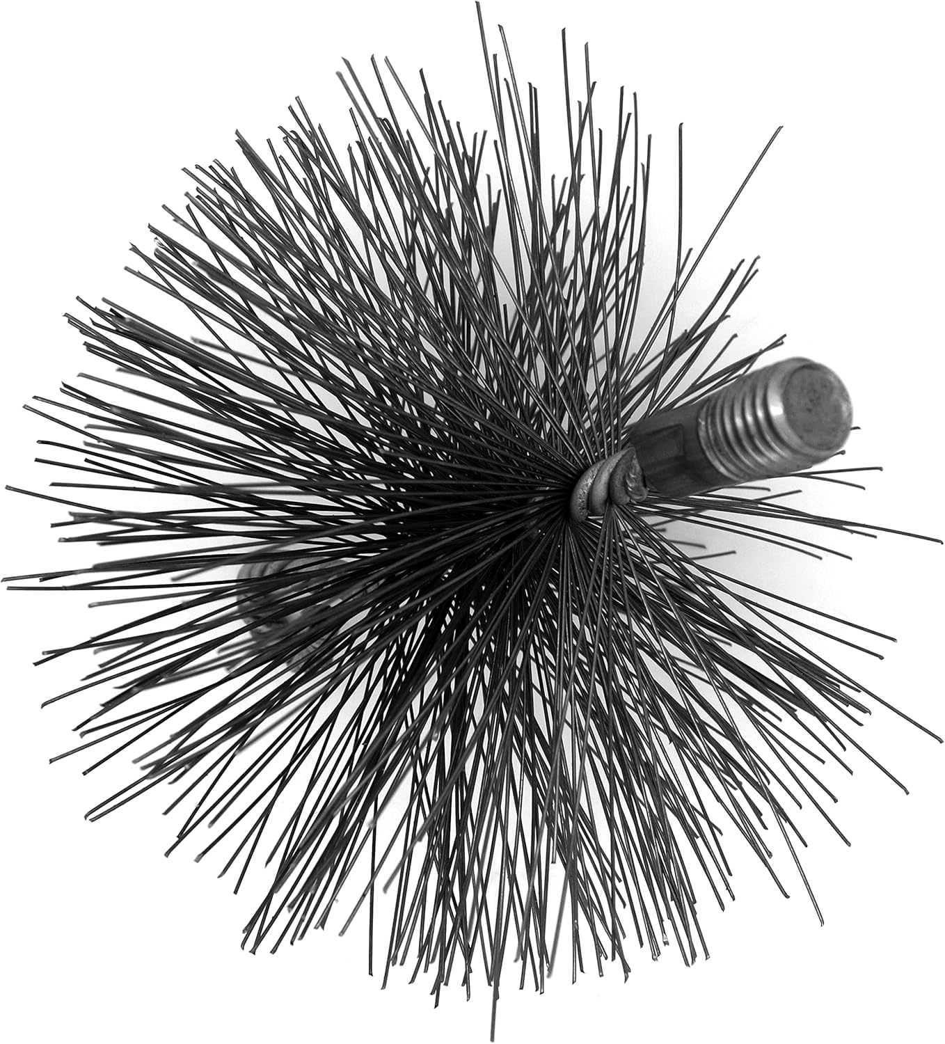 250mm Chimney Brush Head, Stiff Metal Wire Chimney Brush Head, Removes Stubborn Dirt and Debris from Flue and Chimney Walls