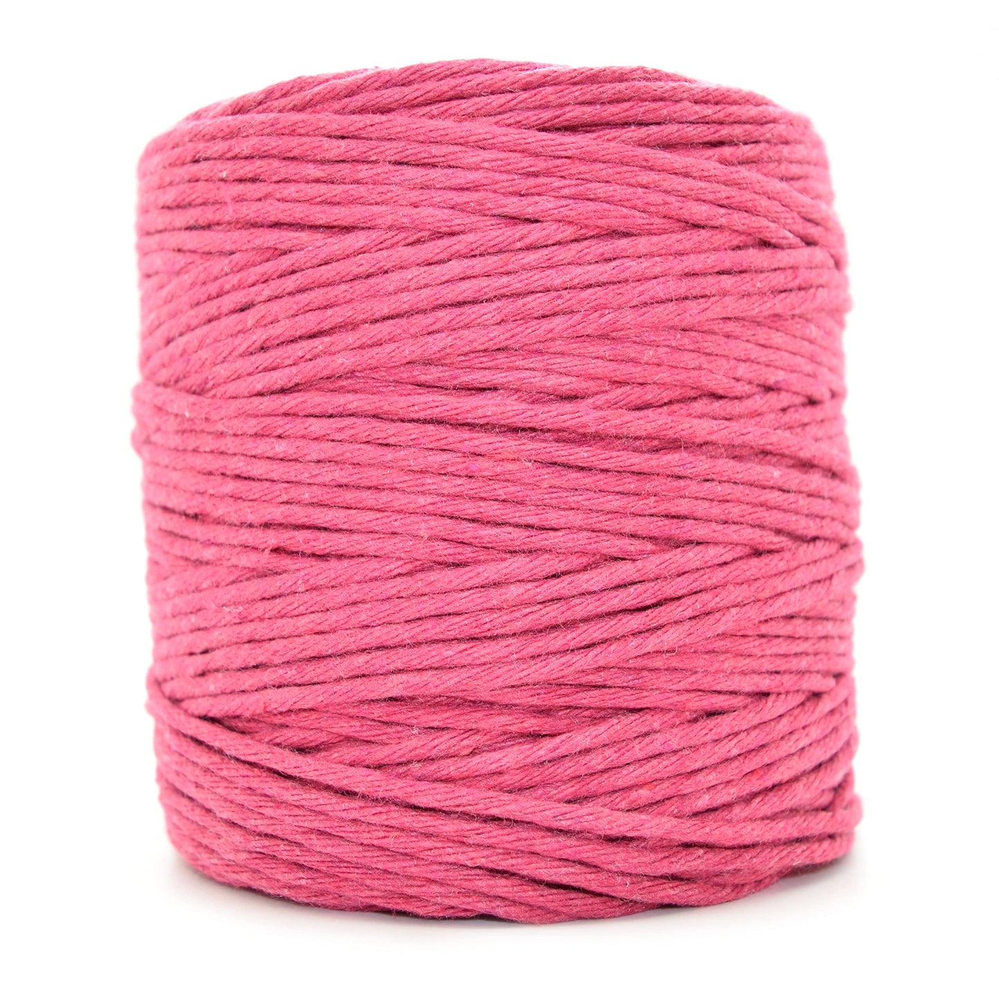 Premium Fuchsia Macrame Cord Twine, 300 m / 984 ft of 2 mm Thick Natural Cotton Thread Yarn Macrame Rope (Reel)