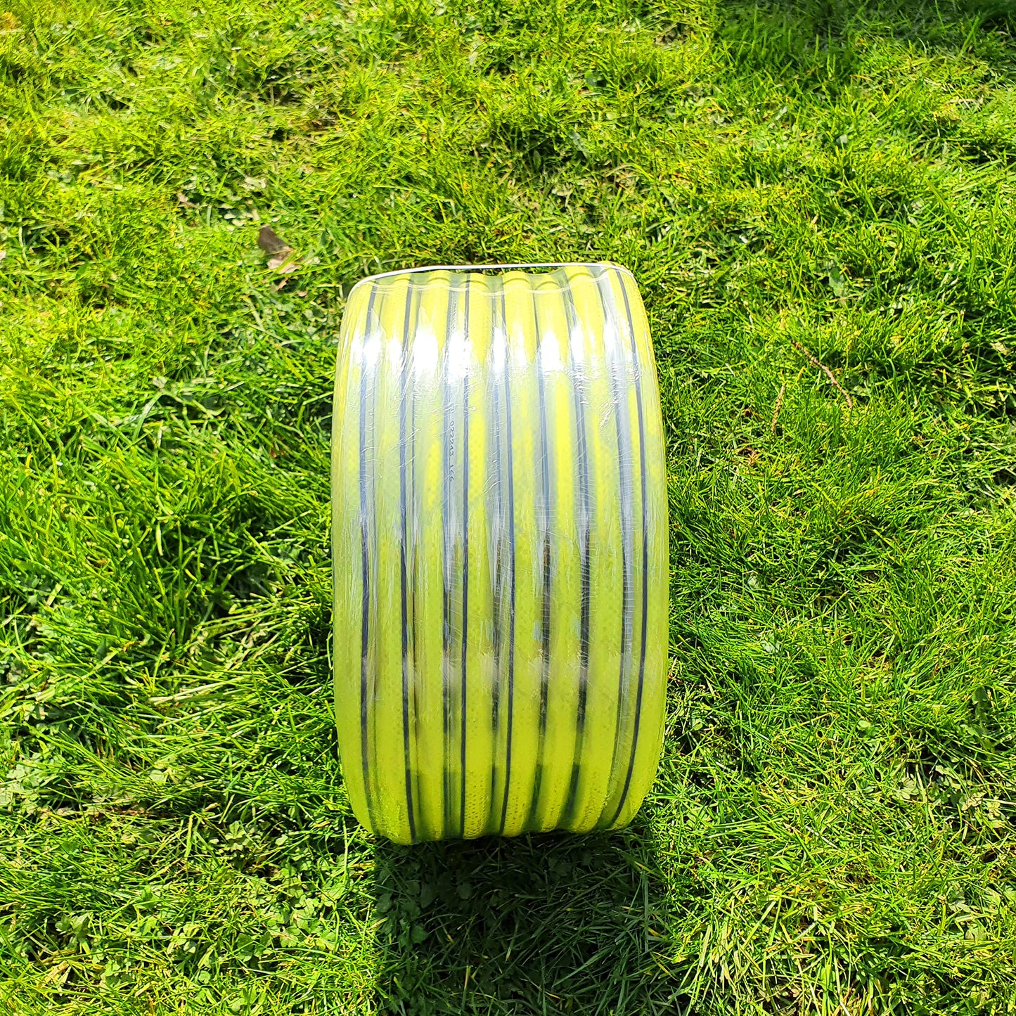 Garden Hose Pipe, 15 m / 49 ft Long, Reinforced 4 Layer Non-Toxic 1/2" Watering Irrigation Hosepipe, Phthalate Free (Yellow)