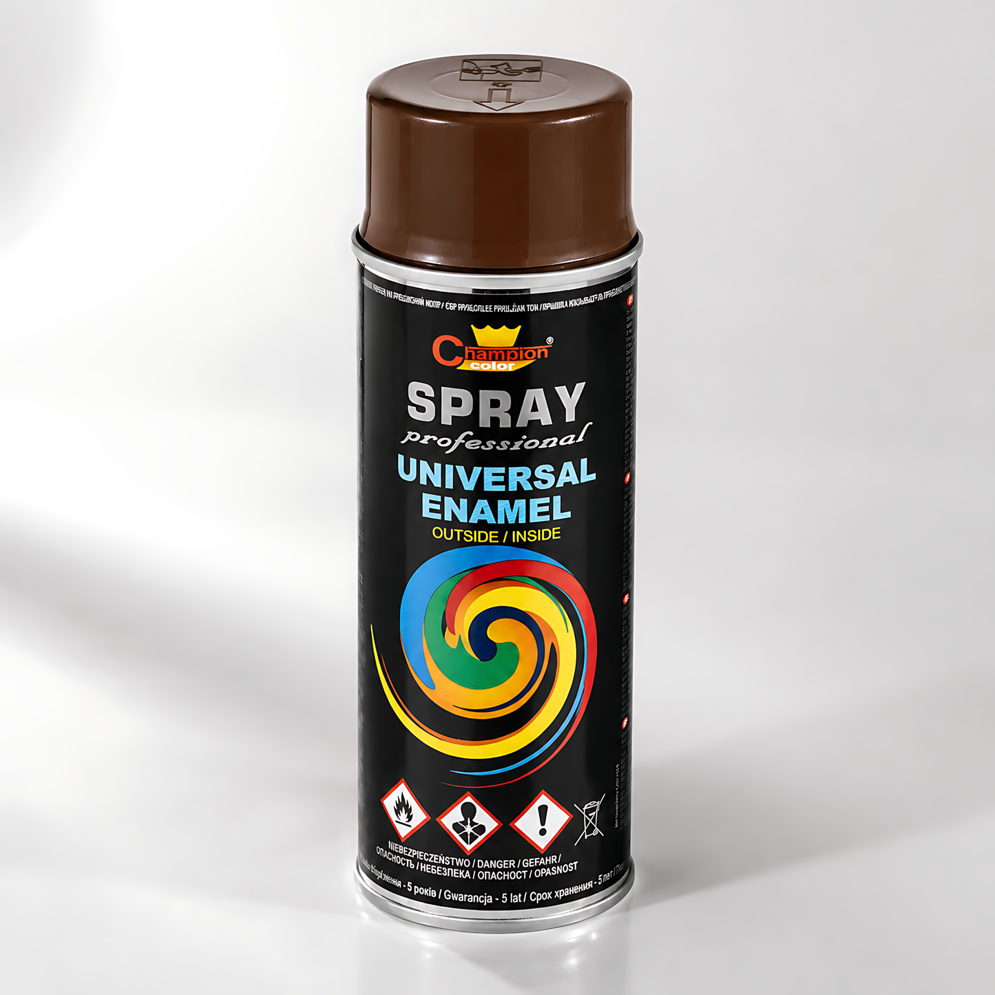Gloss Spray Paint 400ml Universal Multi-Surface - RAL 8017 Chocolate Brown - For Metal, Wood, Plastic - Indoor and Outdoor Use