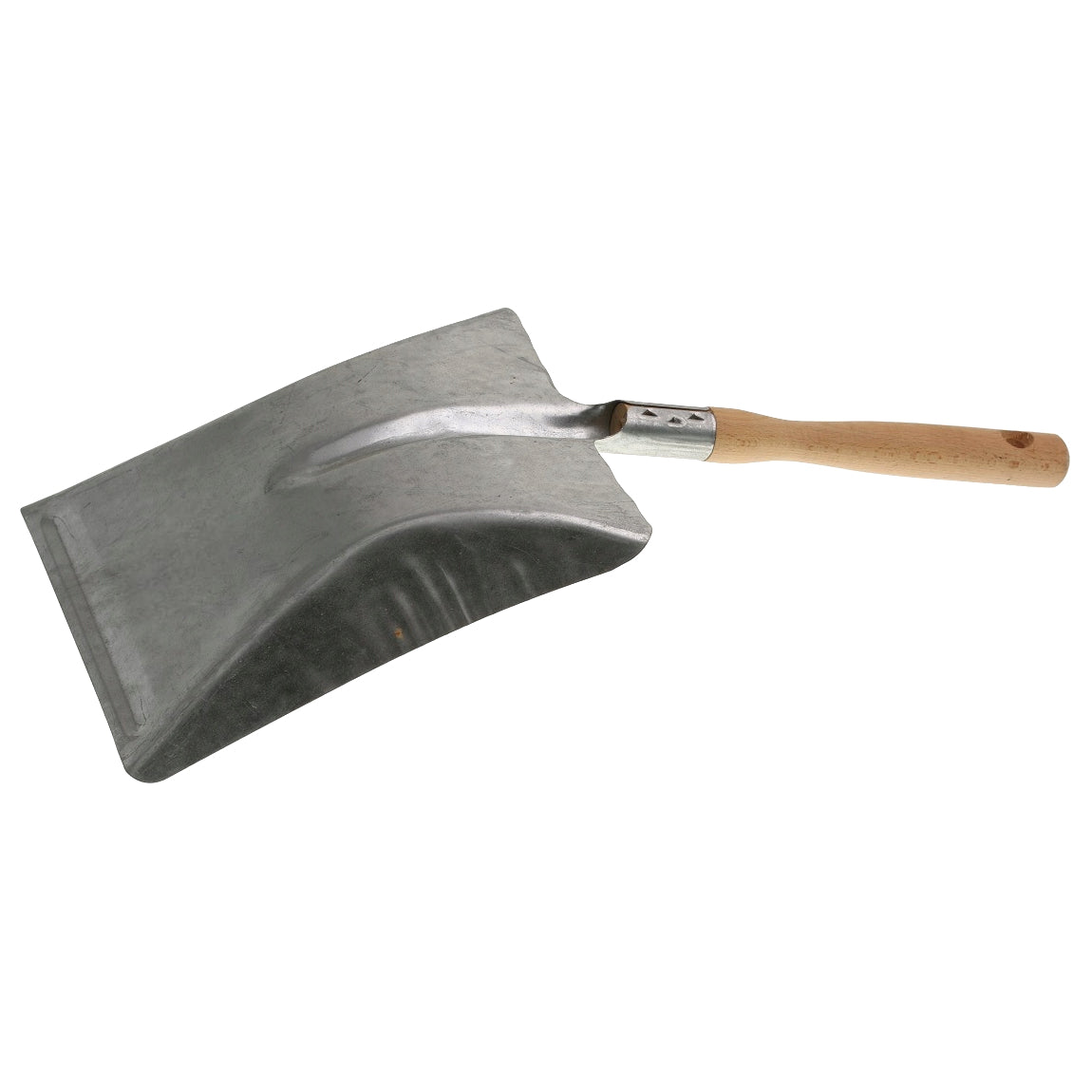 Universal Galvanized Dustpan / Coal Shovel with Handle - Heavy Duty, Rust-Resistant, Multipurpose Cleaning Tool