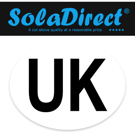 1 x UK Badge for Cars - New 2021 Road Legal Regulation for Driving in France, Europe and EU Countries - Self-Adhesive
