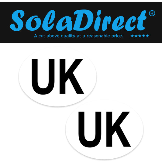 2 x UK Badge for Cars - New 2021 Road Legal Regulation for Driving in France, Europe and EU Countries - Self-Adhesive