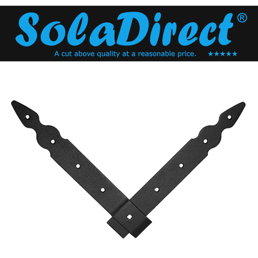 Pack of 1 x Flat Corner L Shape Plate, 250 x 250 mm Black Flat Right Angle Bracket, Powder Coated Steel Repair Brace Support