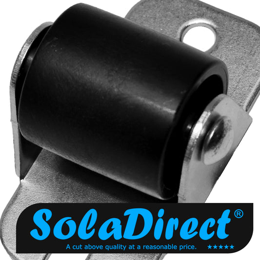 Pack of 4 x Heavy Duty PVC Furniture Castor Wheels 22mm - Durable Furniture Caster Wheels - Easy Install, Carpet-Friendly