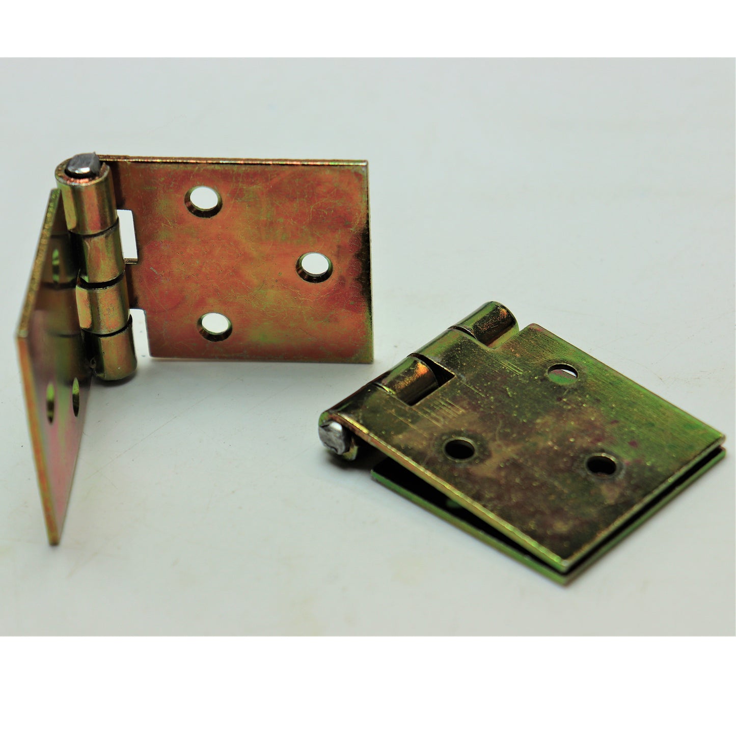 Pack of 2 x 100 mm Backflap Hinge Galvanised, Steel Back Flap Hinges, Weather Resistant, Rust Corrosion Proof, Strap Hinges