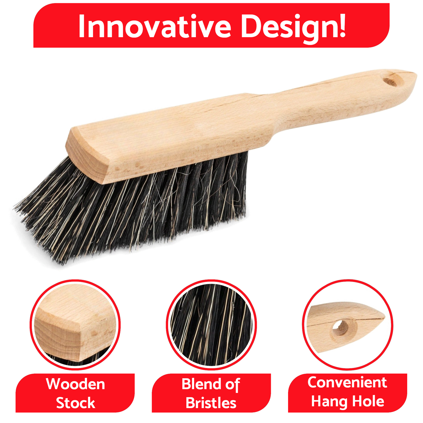 Universal Galvanized Dustpan with Handle and Brush Set - Heavy Duty, Rust-Resistant, Multipurpose Cleaning Tools