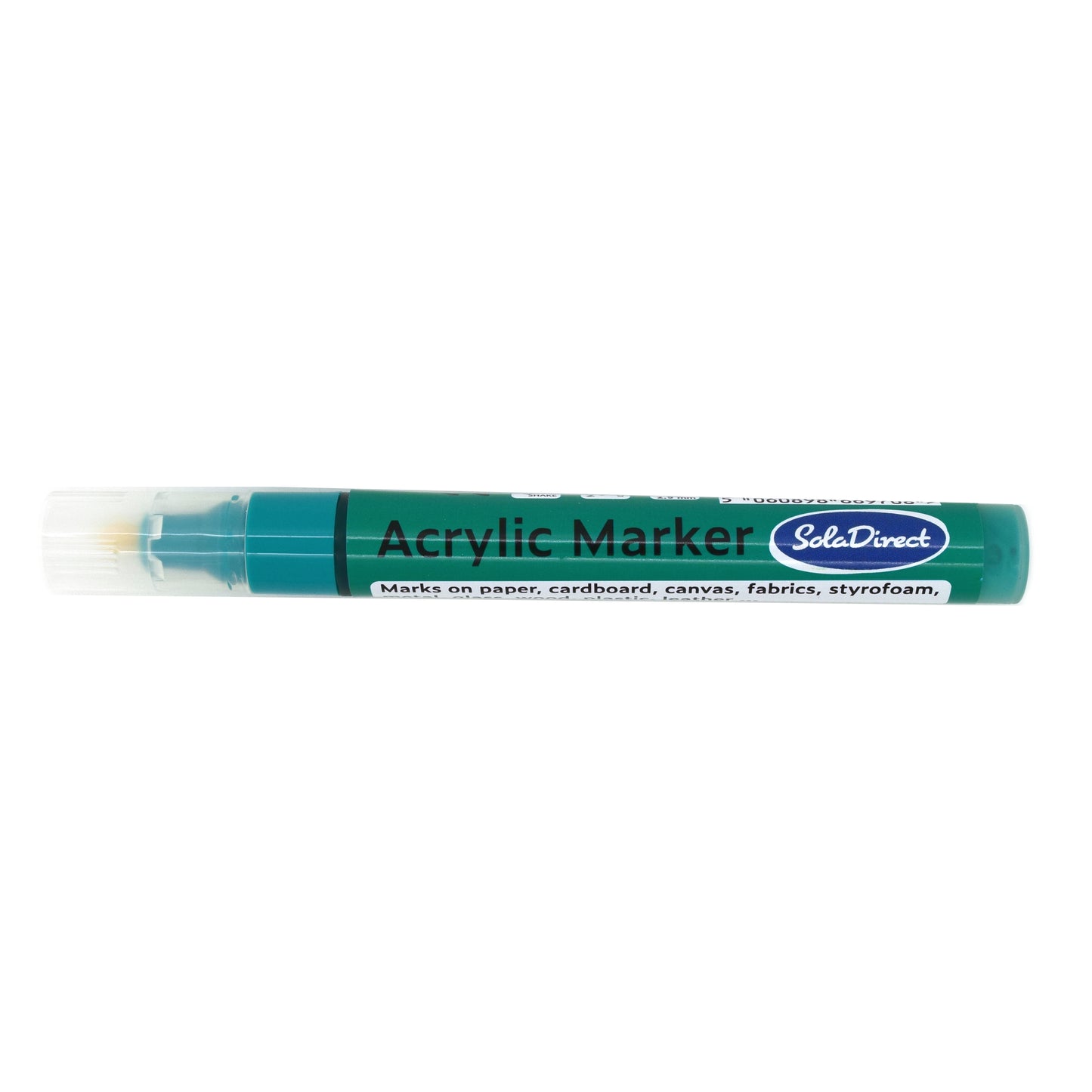 Acrylic Paint Marker Pen Permanent for Stone Leather Fabric Plastic (Green)