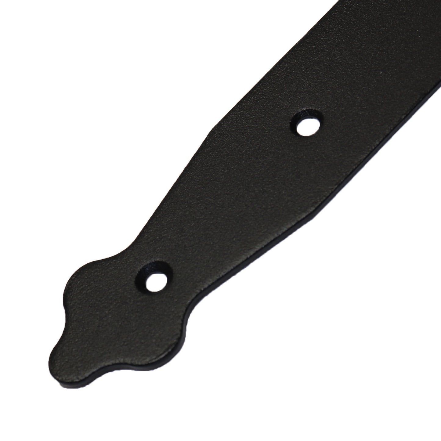 Pack of 1 x 200 mm Narrow T-Hinge Black, Vintage Steel Tee Hinges, Weather Resistant, Rust Proof Powder Coating, T Strap Hinges
