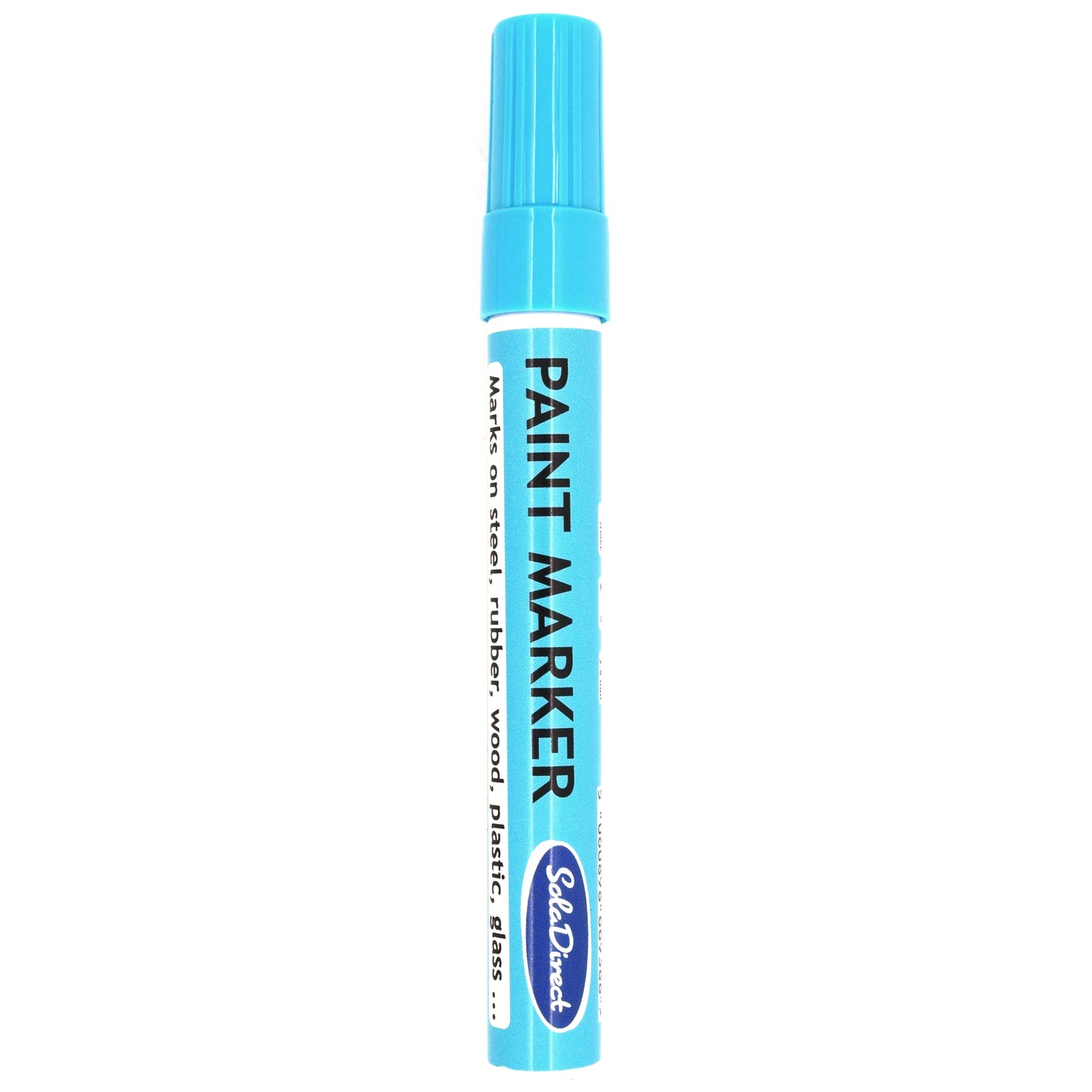 Oil-based Paint Marker Pen Permanent for Tyres Rubber Stone Leather Fabric Plastic Glass (Light Blue)