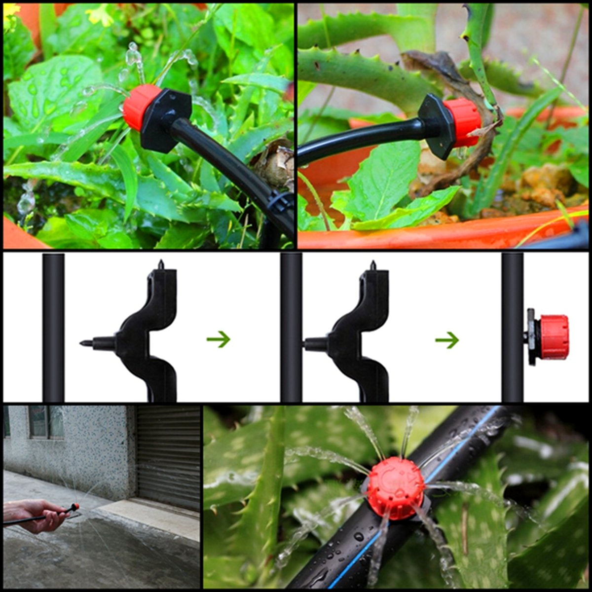 Micro Irrigation Pipe Tube Hose 4 mm (ID) / 6 mm (OD) for Micro Drip Garden Irrigation System (Black, 30 metres / 98 ft)