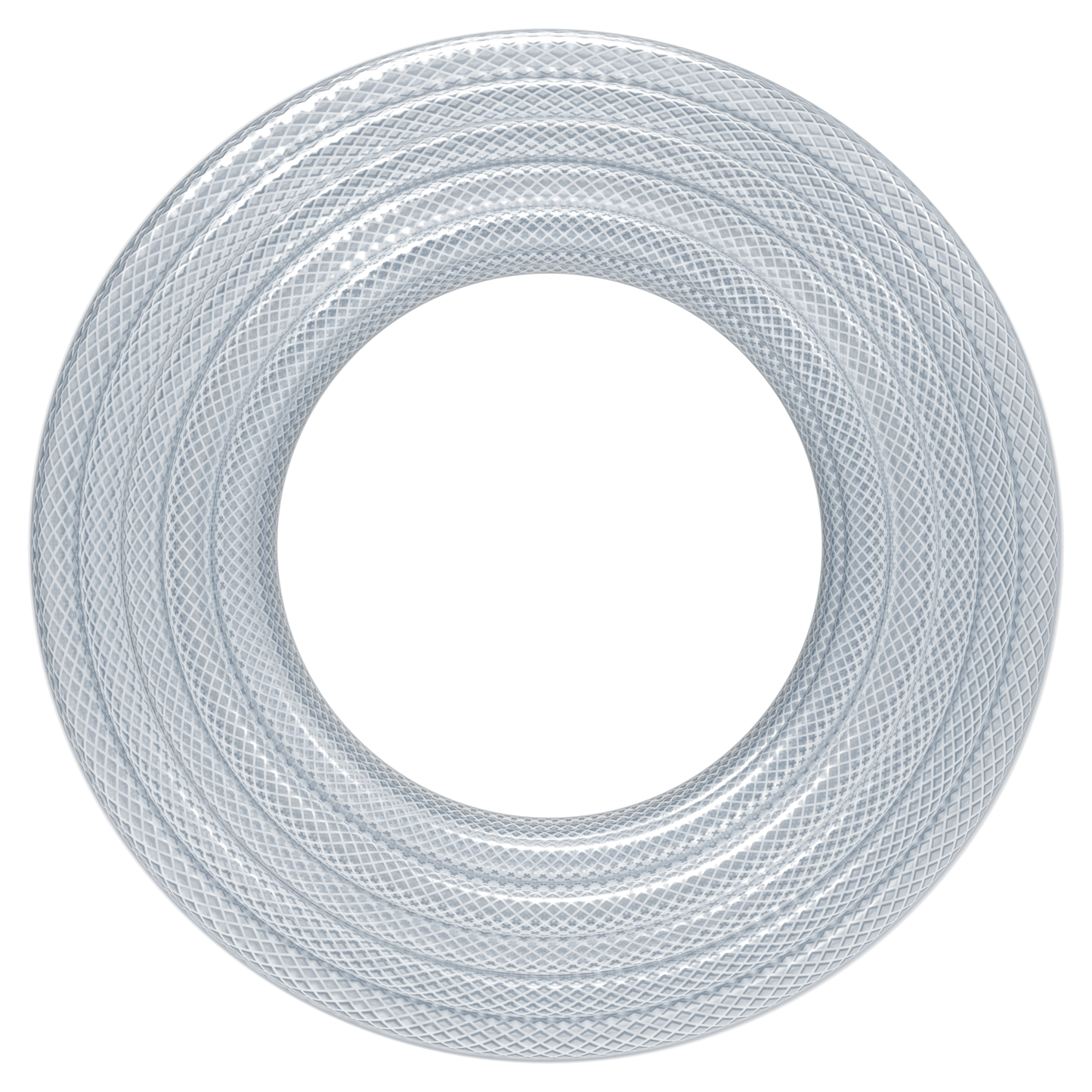 2 m of 10 mm ID Food Grade Reinforced Hose Pipe - 4-Layer PVC Tube for Water, Air - Braided Heavy Duty Pipe for Workshop, Garden