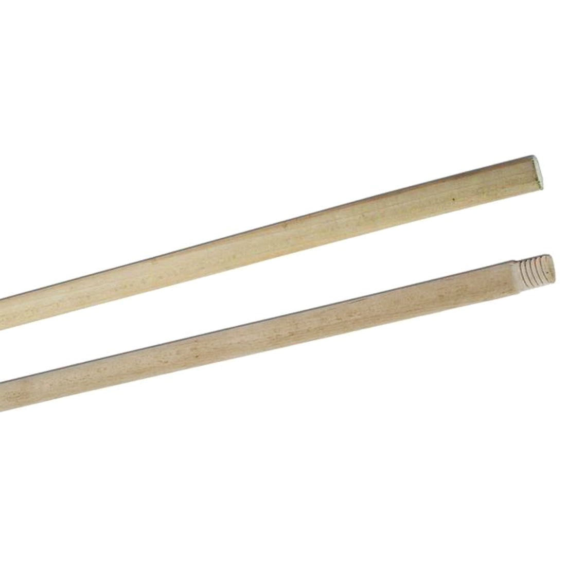 5 x Beech Wood Handle for Broom, Mop, Flag Pole, Plant Support - Threaded - 120 cm (3.94 ft) Long, 22 mm (7/8") Thick Shaft
