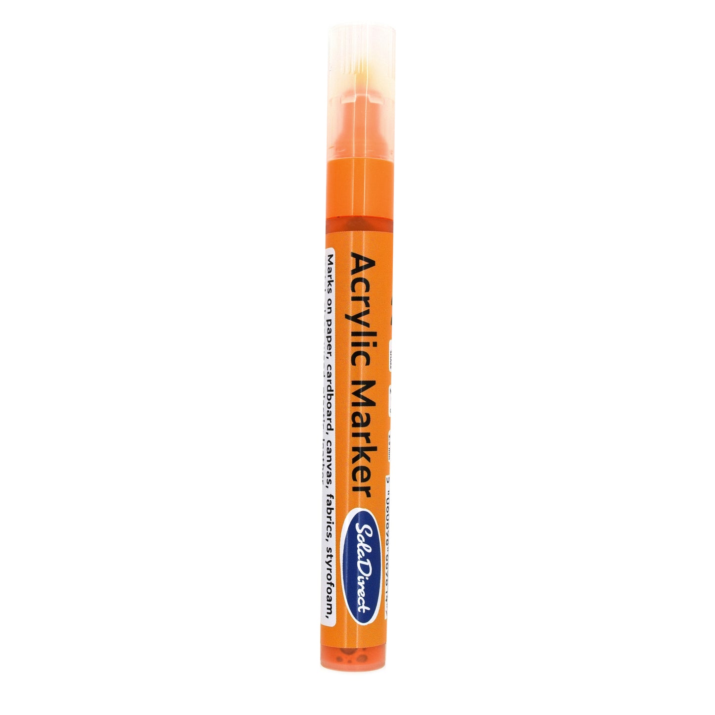 Acrylic Paint Marker Pen Permanent for Stone Leather Fabric Plastic (Neon Orange)