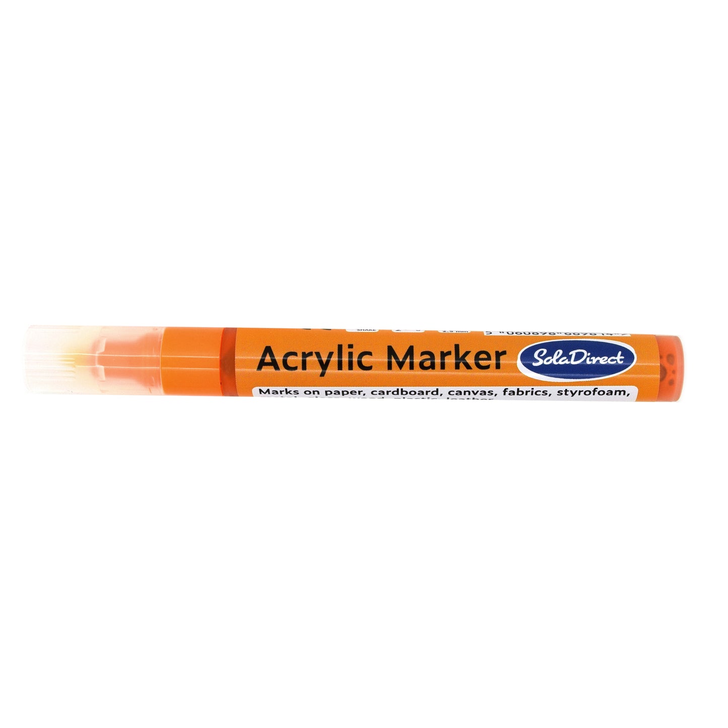 Acrylic Paint Marker Pen Permanent for Stone Leather Fabric Plastic (Neon Orange)