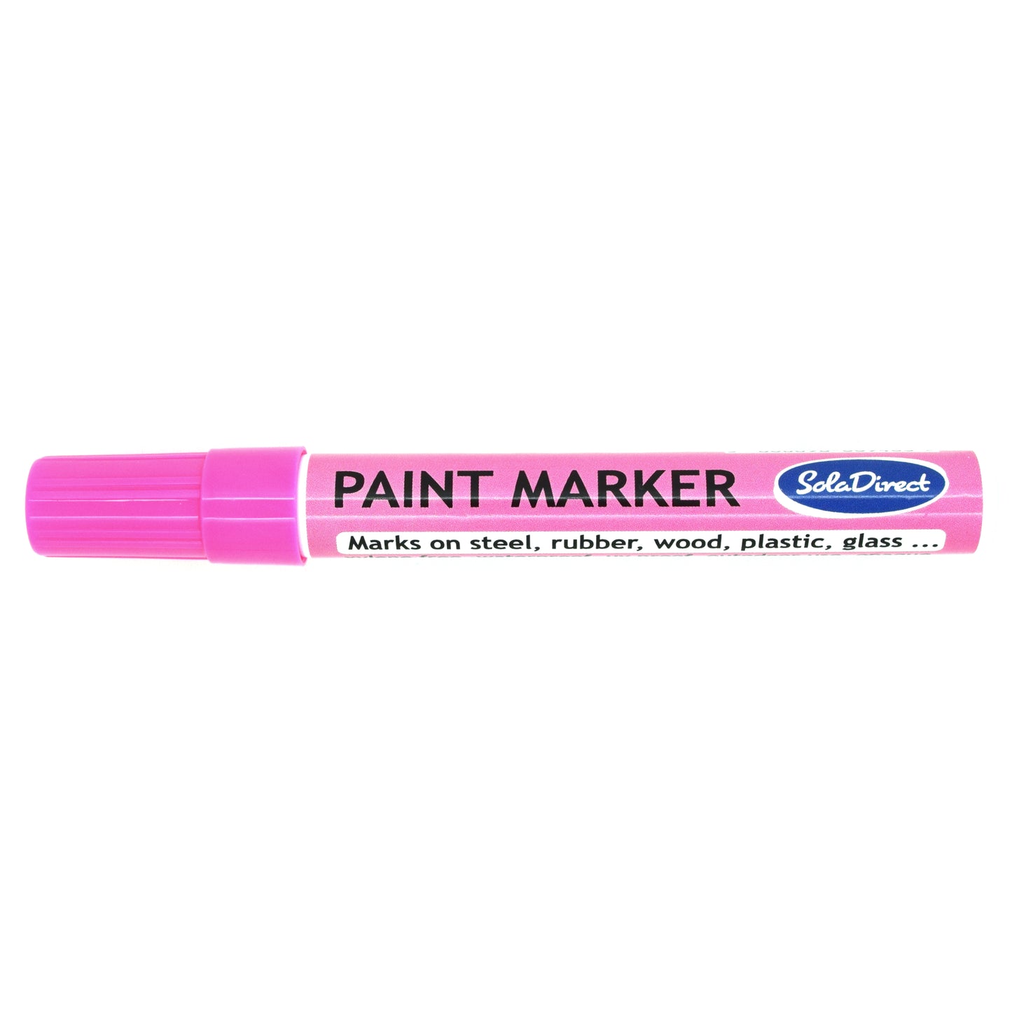 Oil-based Paint Marker Pen Permanent for Tyres Rubber Stone Leather Fabric Plastic Glass (Pink)
