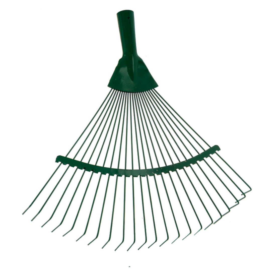 Garden Rake - 42 cm / 18 Tine Wide Rake Head - Lightweight & Durable Leaf & Grass Rake for Quick Lawn Cleaning, Ideal for Garden