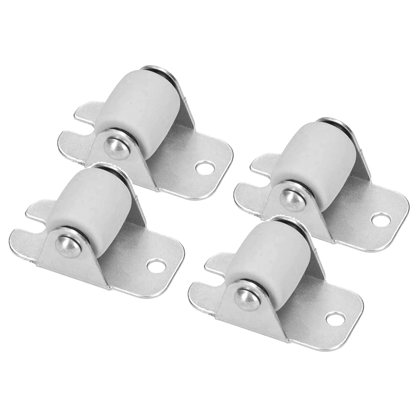 Pack of 4 x Heavy Duty Rubber Furniture Castor Wheels 22mm - Durable Furniture Caster Wheels - Easy Install, Carpet-Friendly