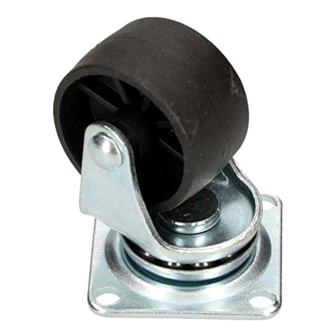 Pack of 4 x Heavy-Duty Furniture Caster Wheel 40 mm - PVC, Ball Bearings, Smooth Rolling, Swivel Plate, No-Scratch