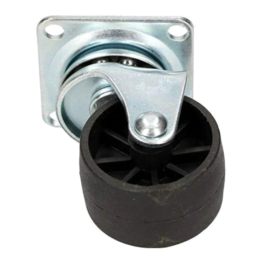 Pack of 4 x Heavy-Duty Furniture Caster Wheel 40 mm - PVC, Ball Bearings, Smooth Rolling, Swivel Plate, No-Scratch