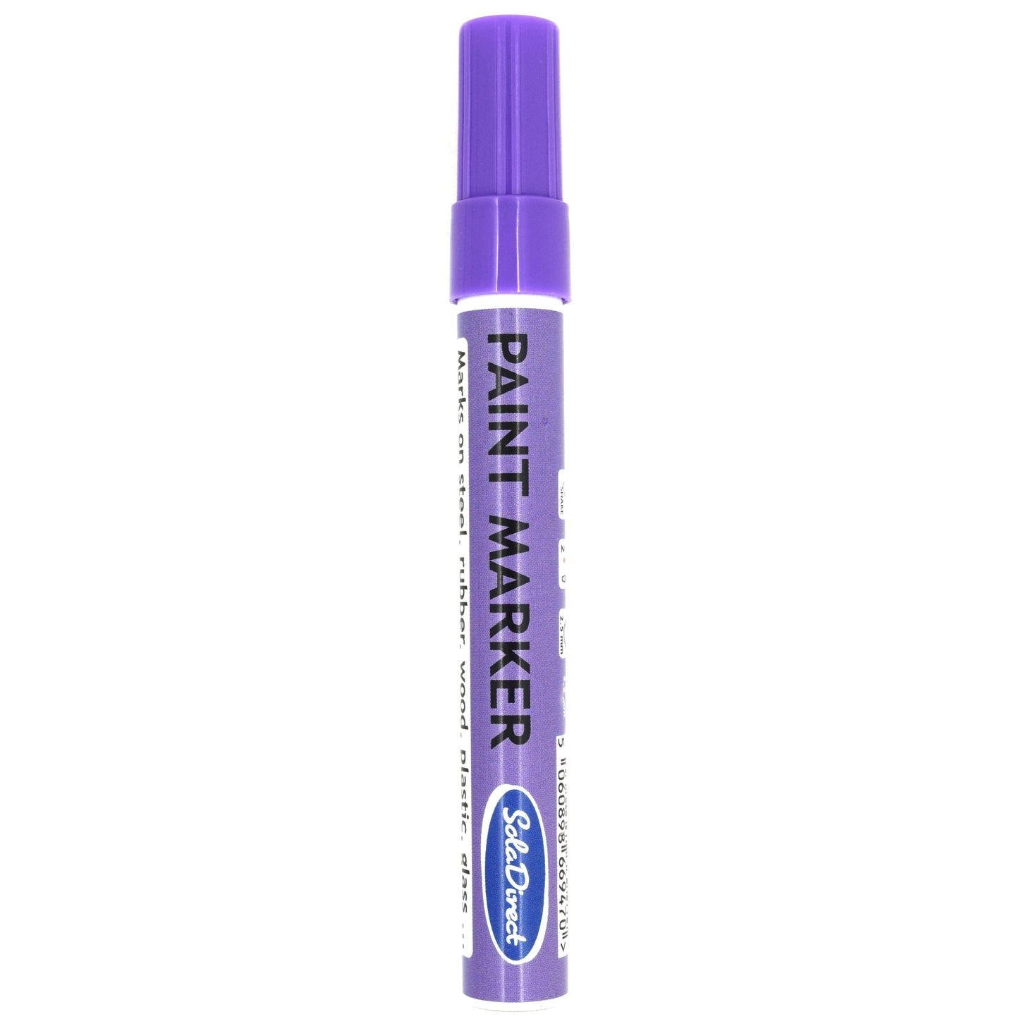 Oil-based Paint Marker Pen Permanent for Tyres Rubber Stone Leather Fabric Plastic Glass (Purple)