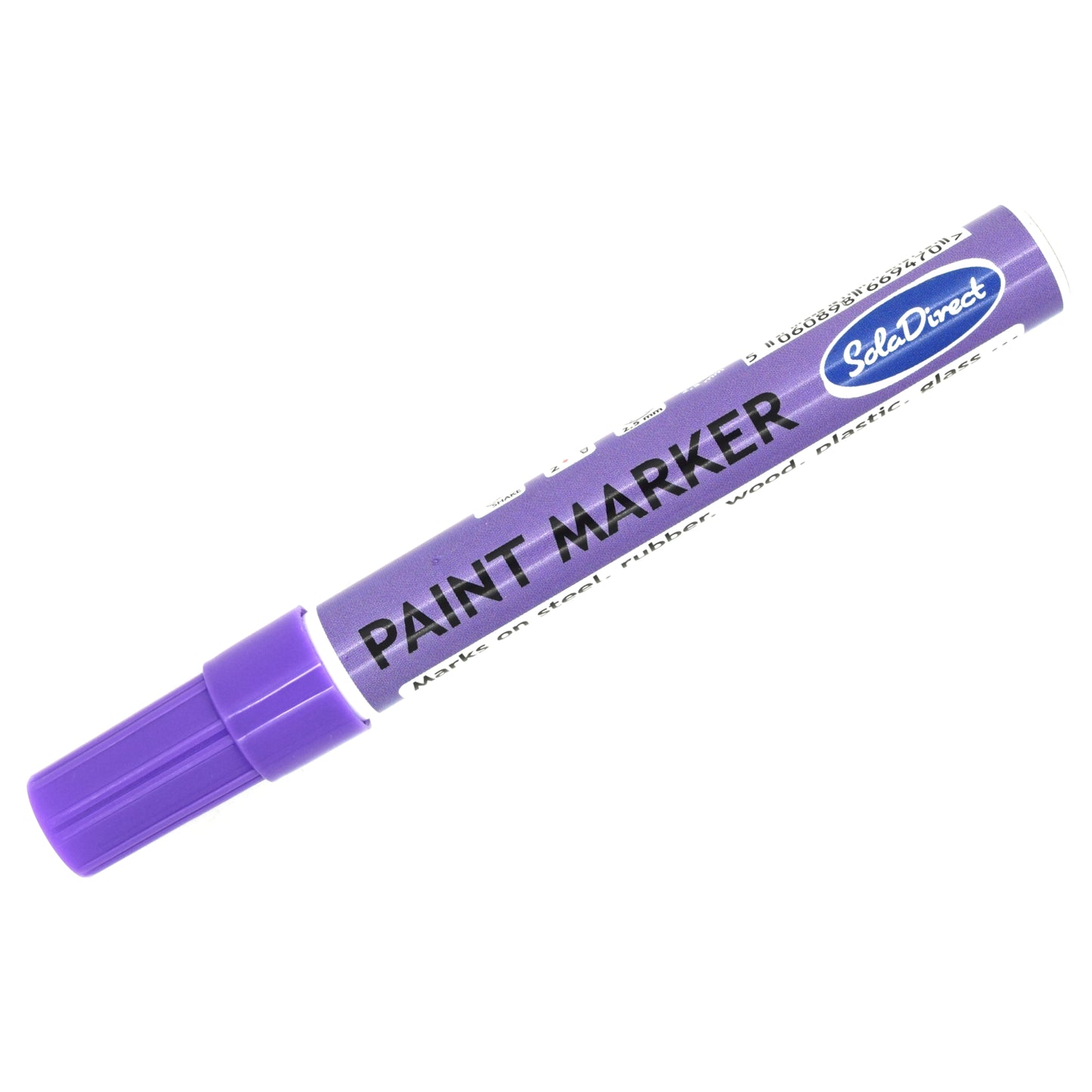 Oil-based Paint Marker Pen Permanent for Tyres Rubber Stone Leather Fabric Plastic Glass (Purple)